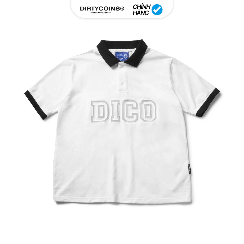 DirtyCoins University Polo - Cream t-shirt