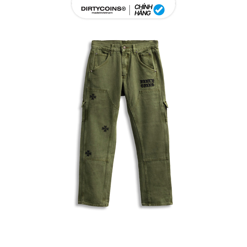DirtyCoins Gothic Double Knee Pants - Green