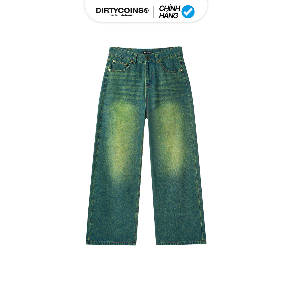 DirtyCoins Baggy Jeans - Green Wash