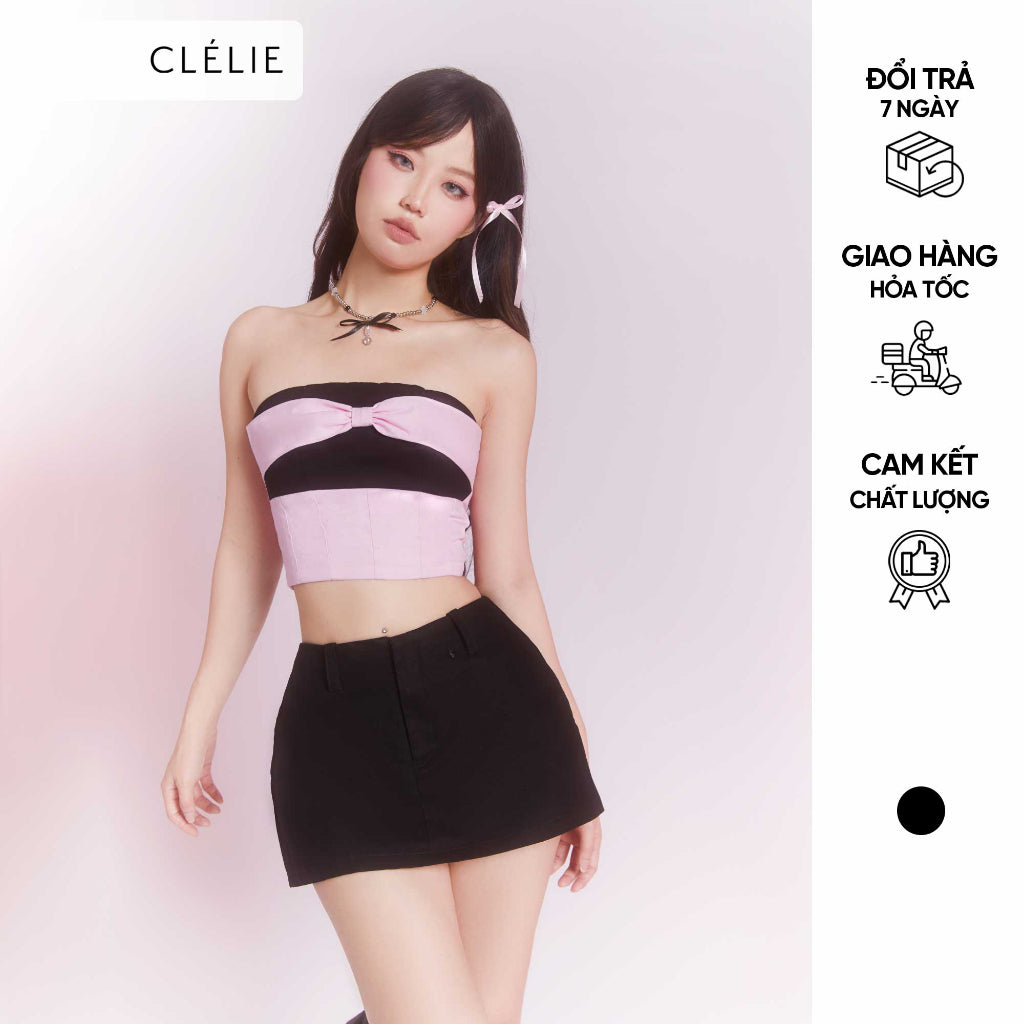 Tube top with bow tie design | BLACKPINK TOP - CLÉLIE 