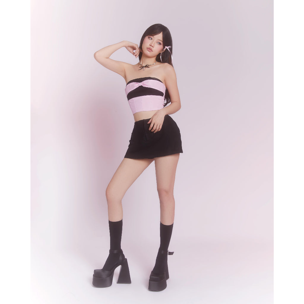 Tube top with bow tie design | BLACKPINK TOP - CLÉLIE 