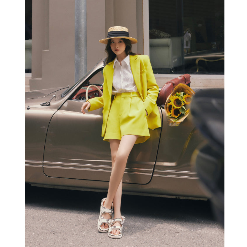 Tuxedo Yellow Label Blazer HUONG BOUTIQUE HBVEST234