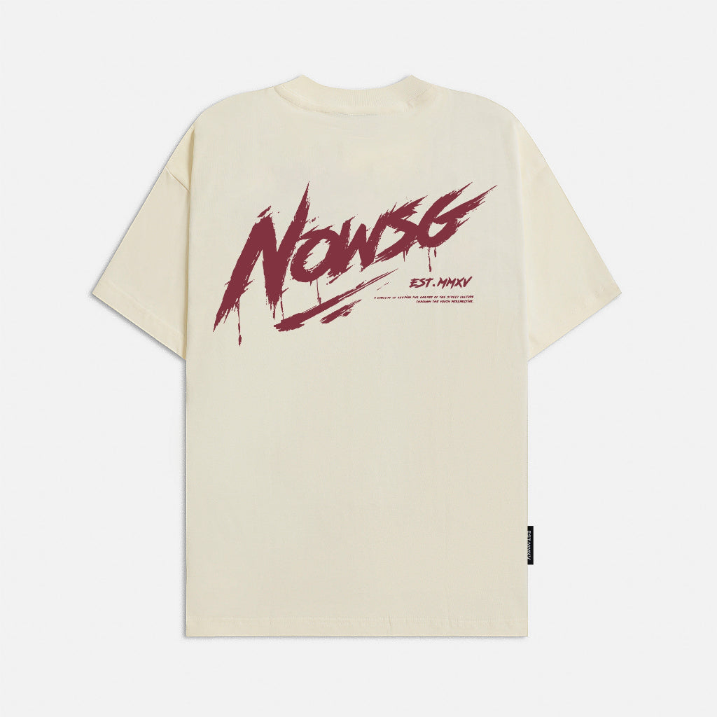 NEEDS OF WISDOM Signature Tee - Cream - Genuine Local Brand
