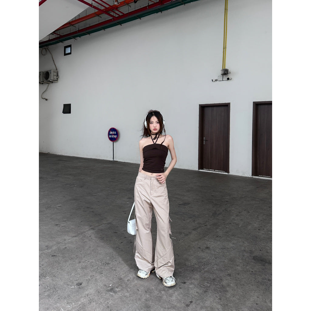 Long pants with wide leg design | Cider Pants - CLÉLIE 