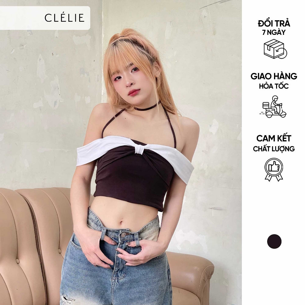 Áo croptop trễ vai | NIKA TOP - CLÉLIE