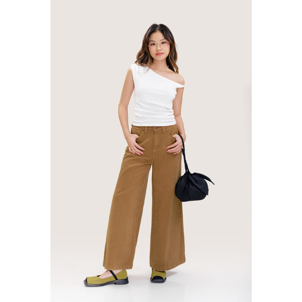 LIBÉ - Brown wide leg jeans