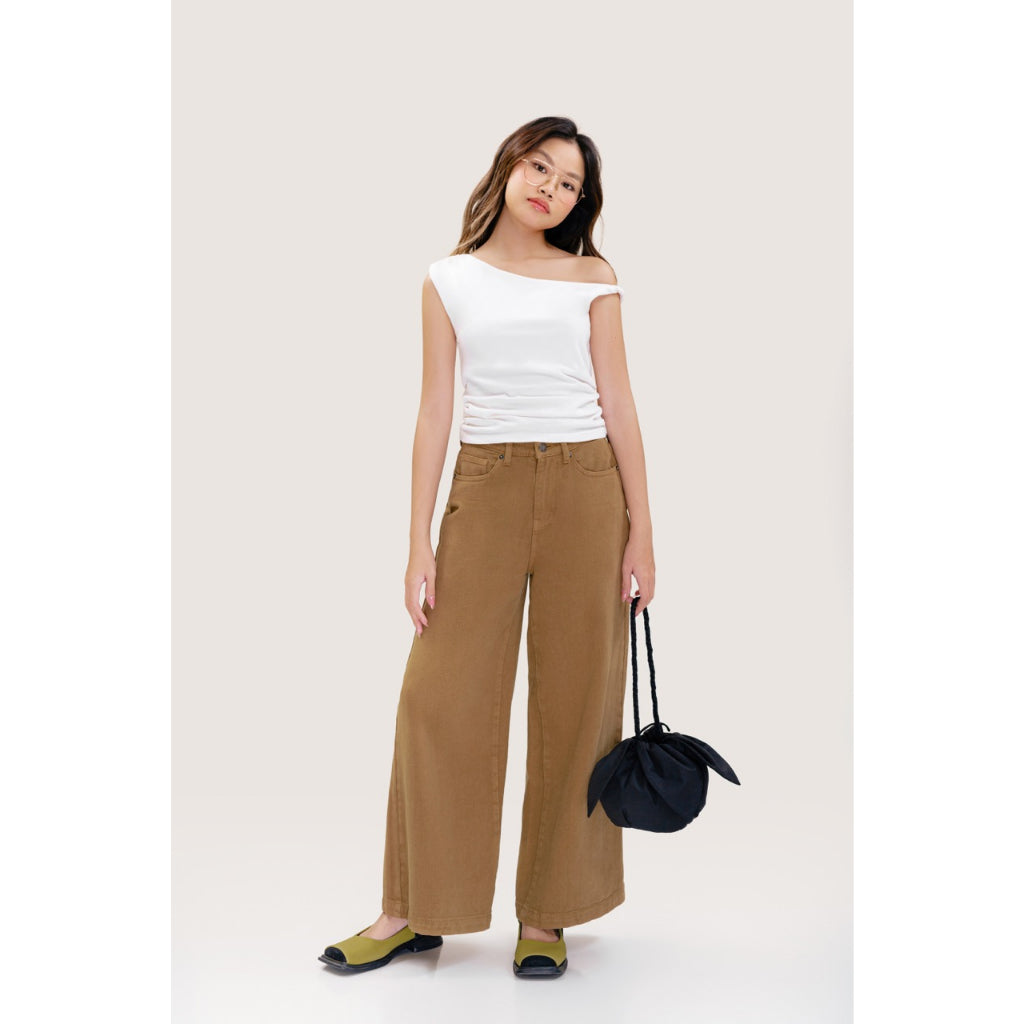 LIBÉ - Brown wide leg jeans