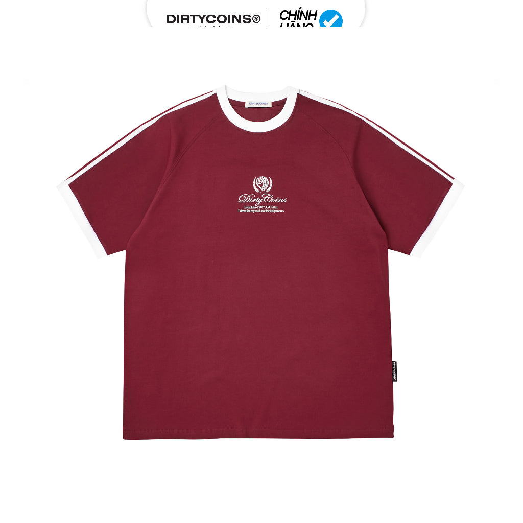 DirtyCoins Academy Raglan Men / Women T-shirt - Red