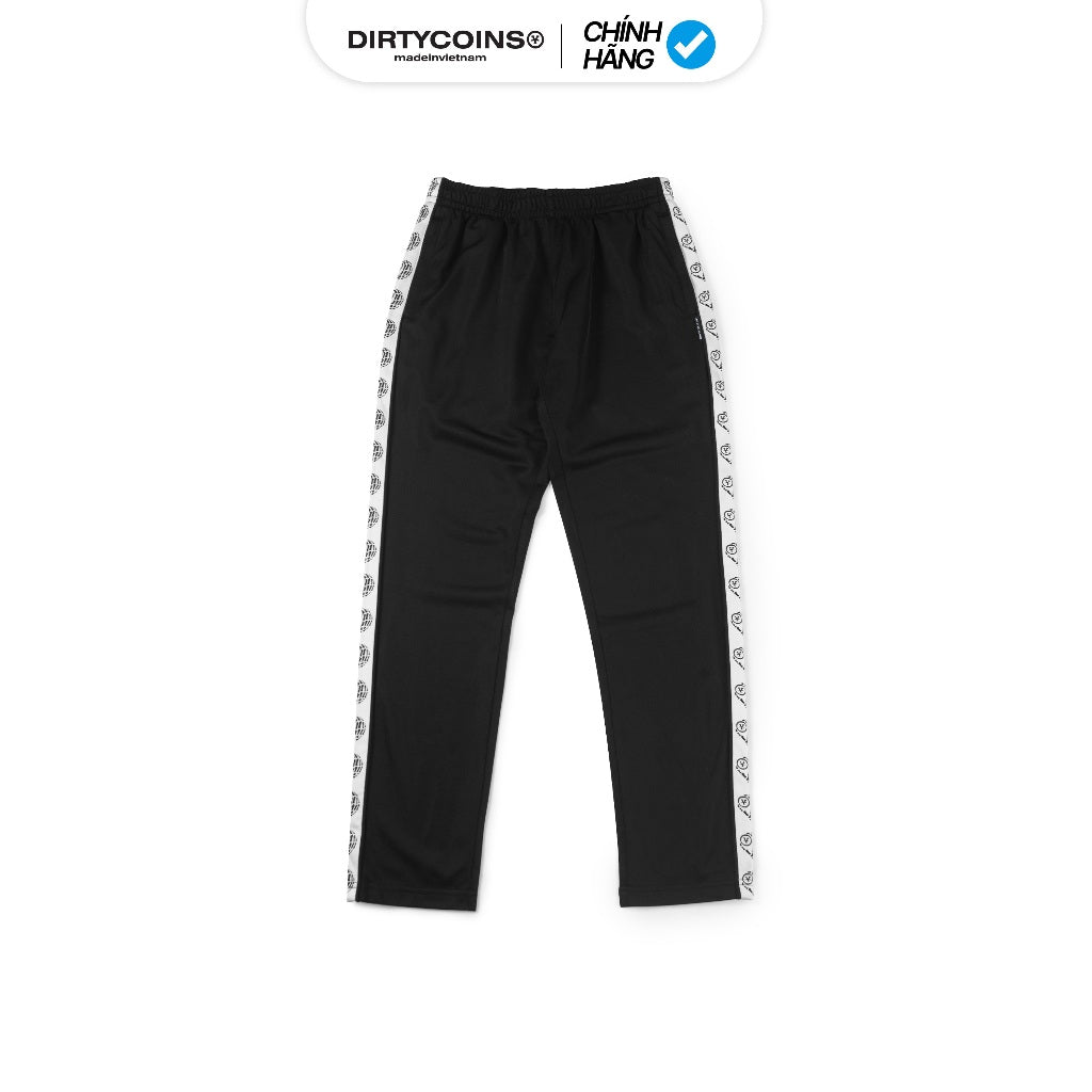 DirtyCoins Striped Track Pants - Black