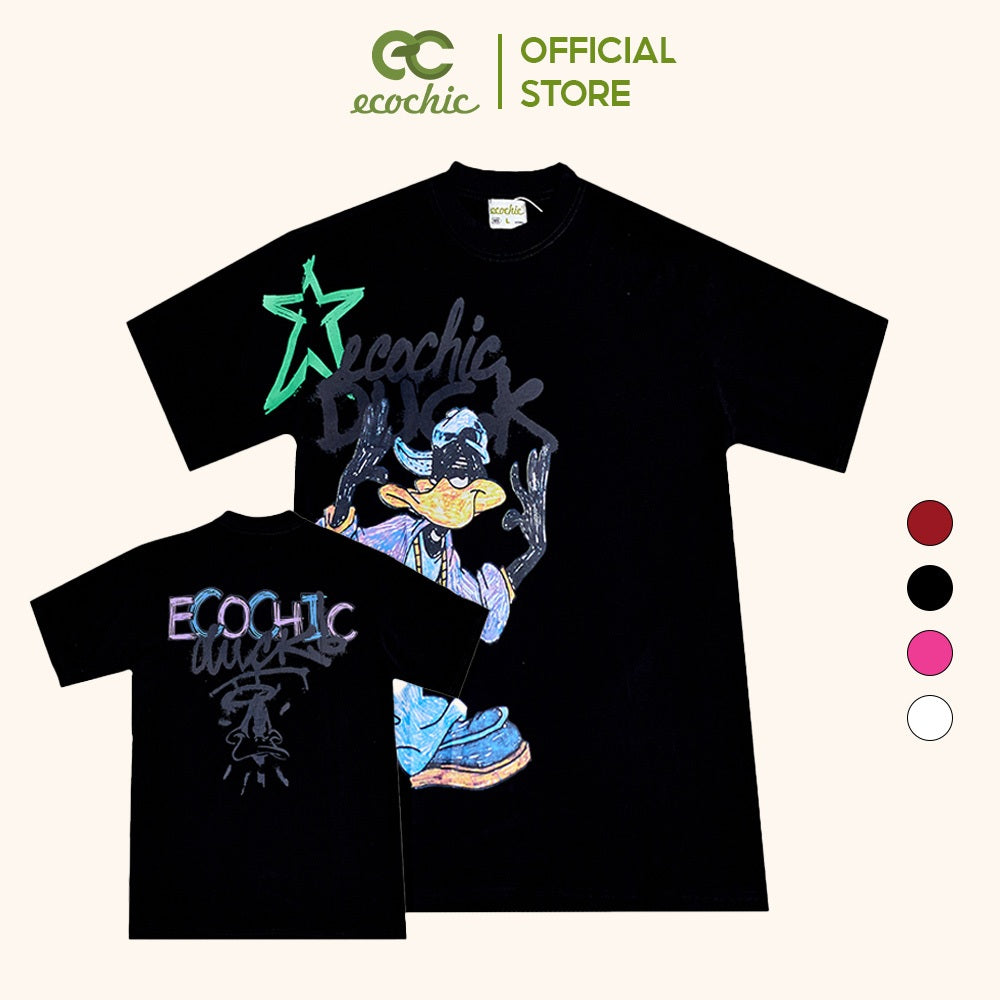 Áo Phông ECOCHIC DAFFY DUCK Tee Local Brand Chính Hãng Unisex Form Rộng Oversize Premium Cotton 100% D875