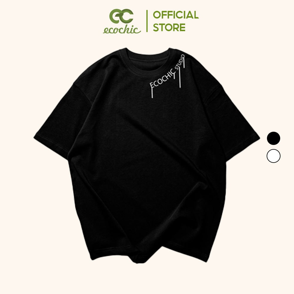 Áo Phông Trơn ECOCHIC EMBROIDER Tee Local Brand Chính Hãng Unisex Form Rộng Oversize Premium Cotton 100% F138