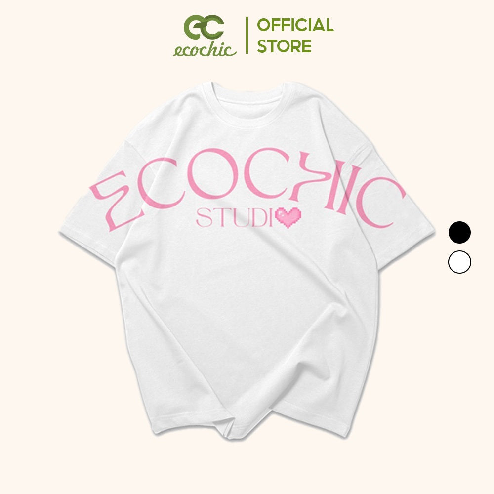 ECOCHIC WAVE T-Shirt Tee Local Brand Genuine Unisex Loose Form Oversize Premium Cotton 100% F203 