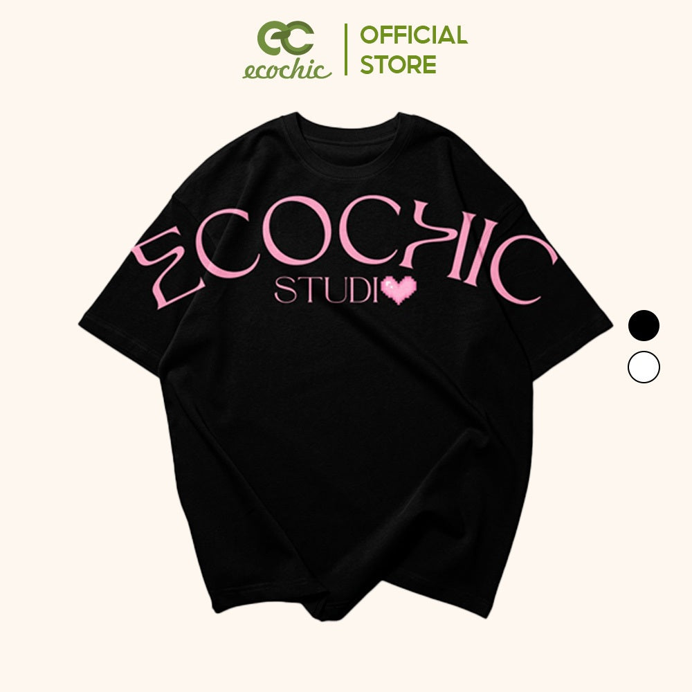 ECOCHIC WAVE T-Shirt Tee Local Brand Genuine Unisex Loose Form Oversize Premium Cotton 100% F203 