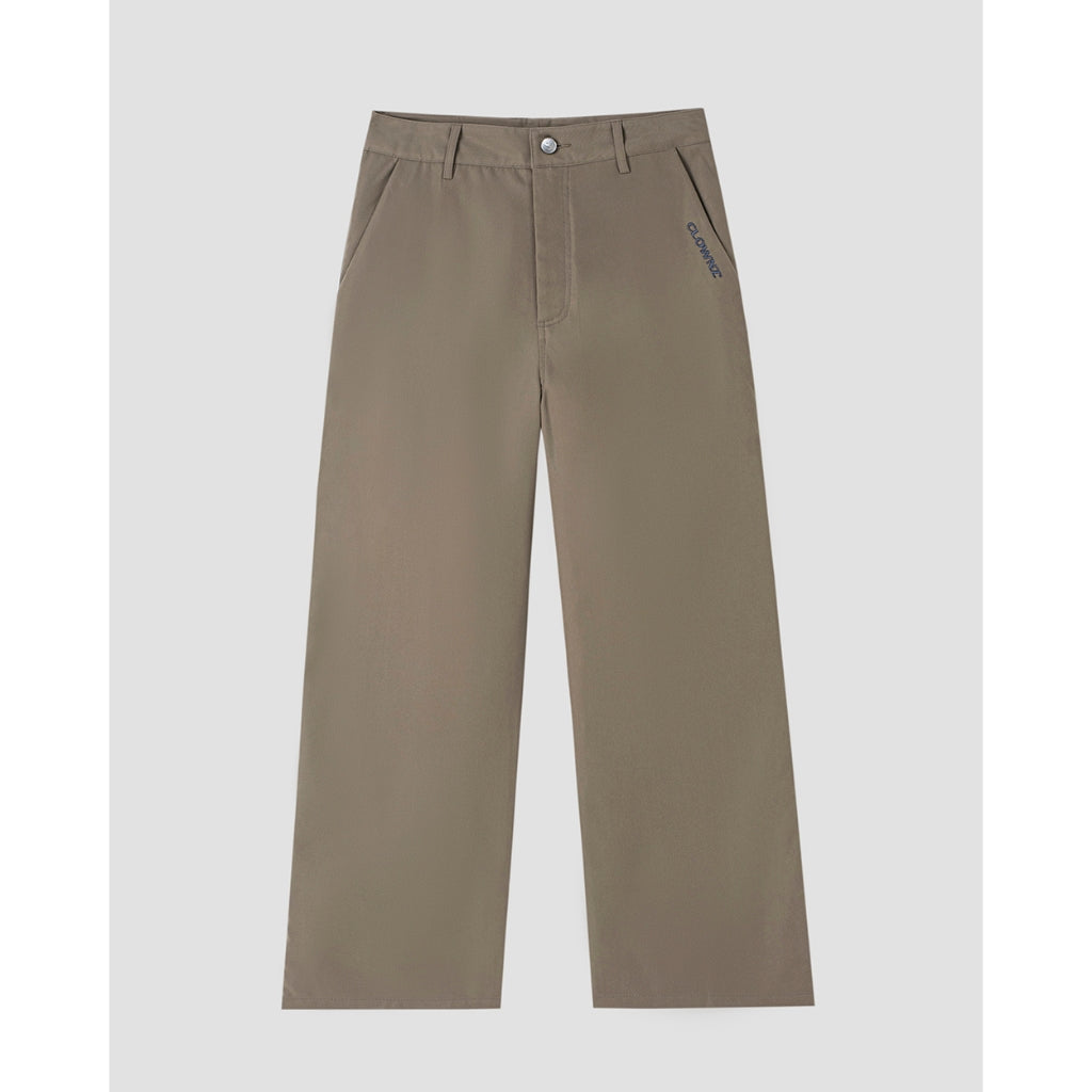 ClownZ Khaki Straight Pants V2 straight leg basic unisex men and women local brand