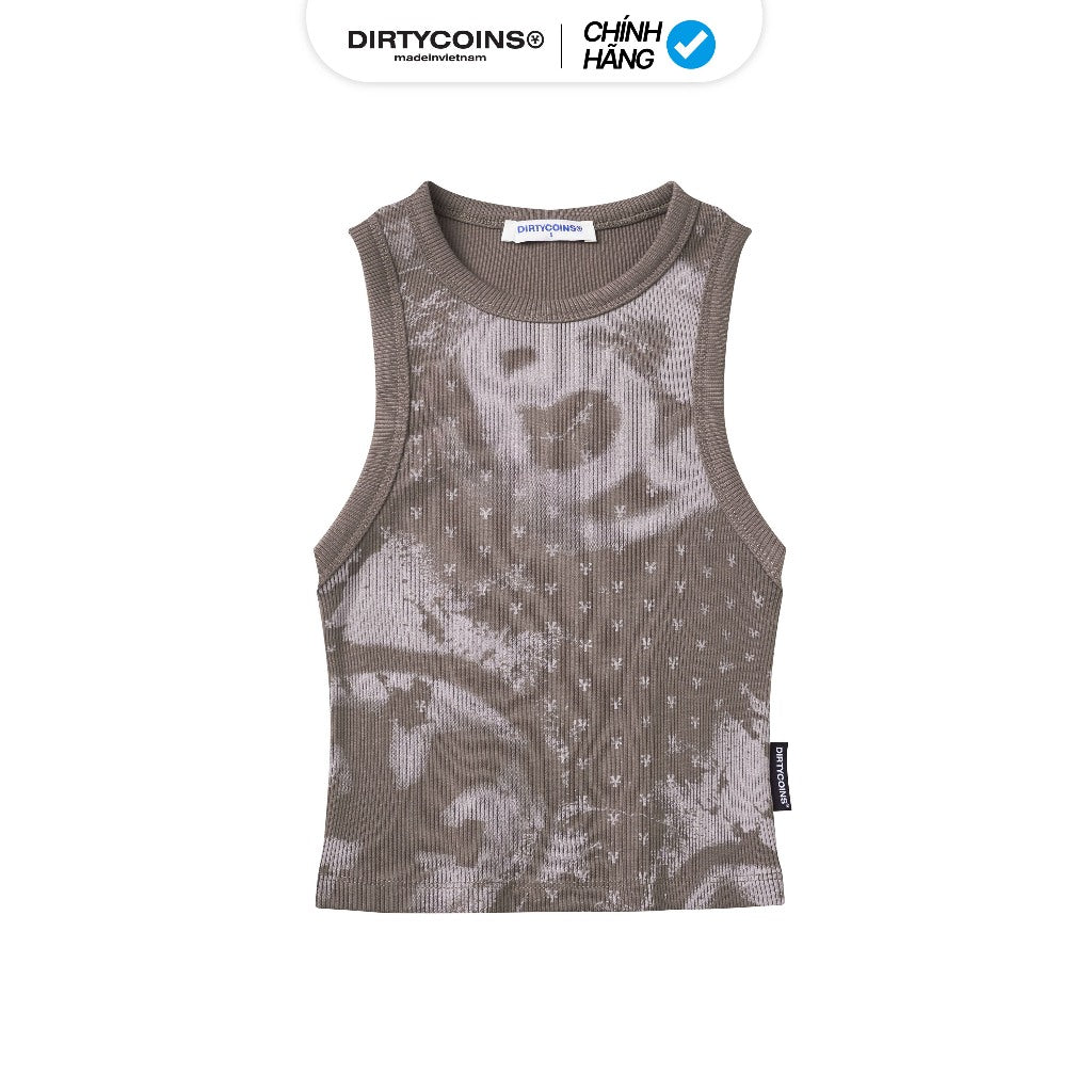 DirtyCoins Ribbed Crop Tank Top