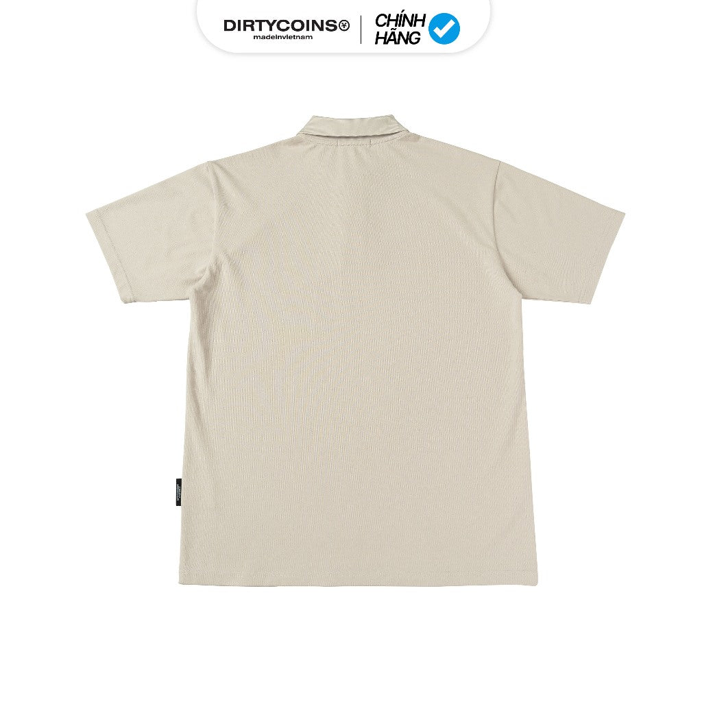 DirtyCoins Academy Regular Polo - Cream T-Shirt