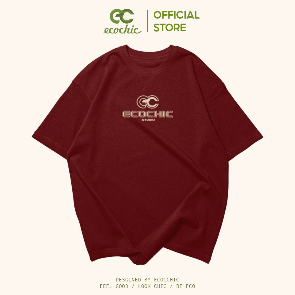 ECOCHIC PREMIUM LOGO T-Shirt Tee Local Brand Genuine Unisex Loose Form Oversize Premium Cotton 100% F310 