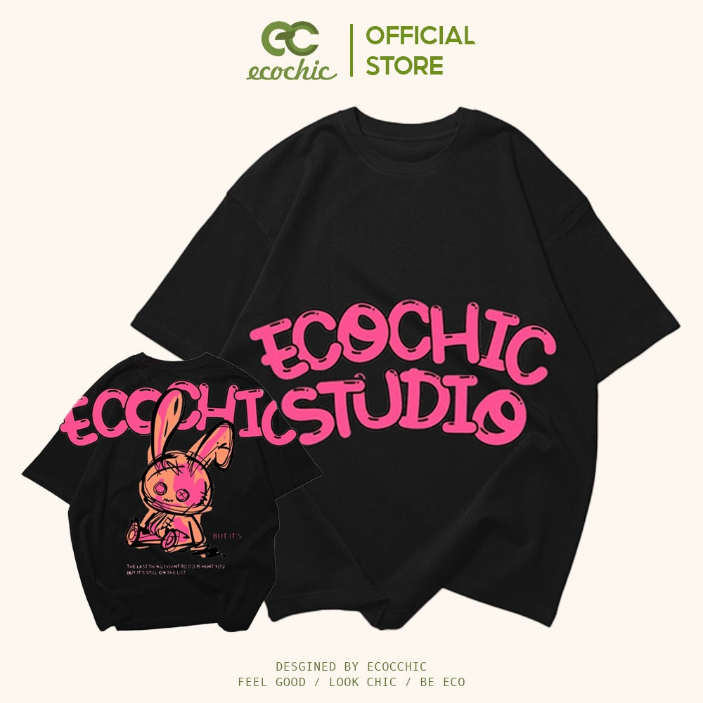 ECOCHIC EMO T-Shirt Tee Local Brand Genuine Unisex Loose Form Oversize Premium Cotton 100% D939 