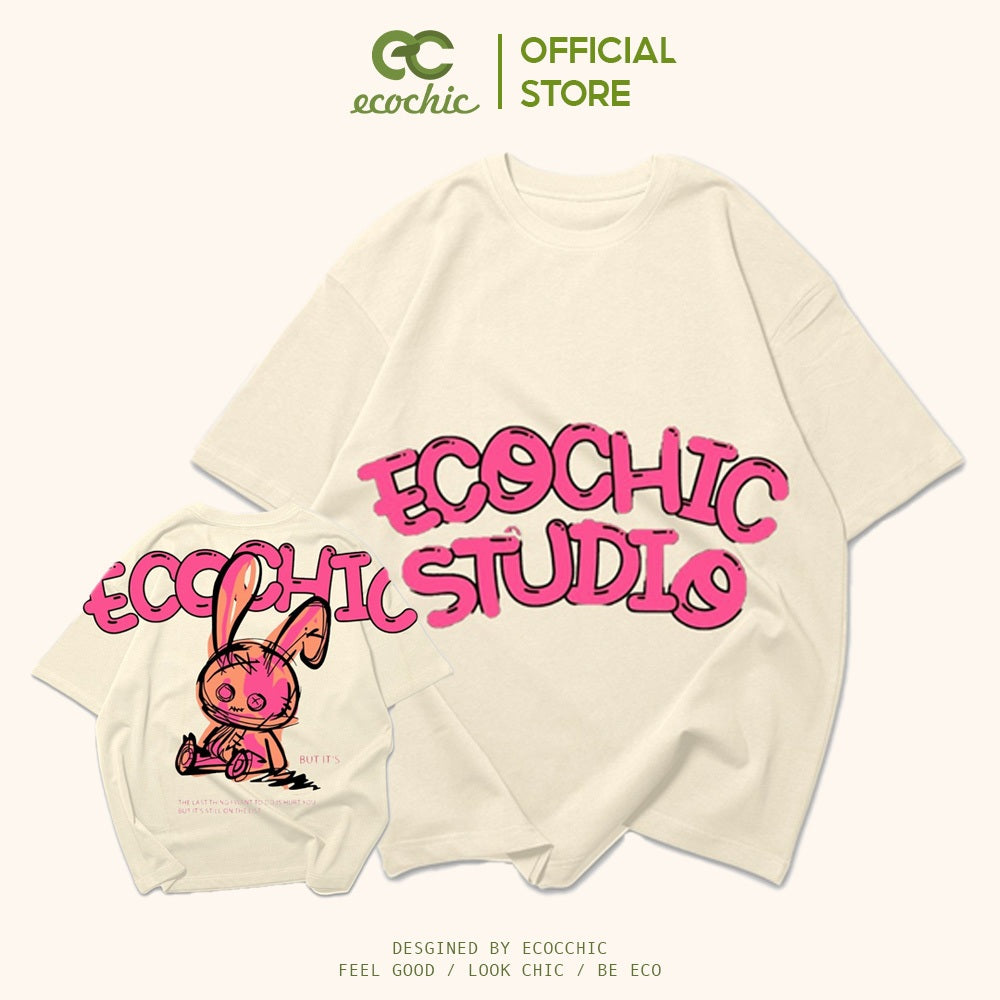 ECOCHIC EMO T-Shirt Tee Local Brand Genuine Unisex Loose Form Oversize Premium Cotton 100% D939 