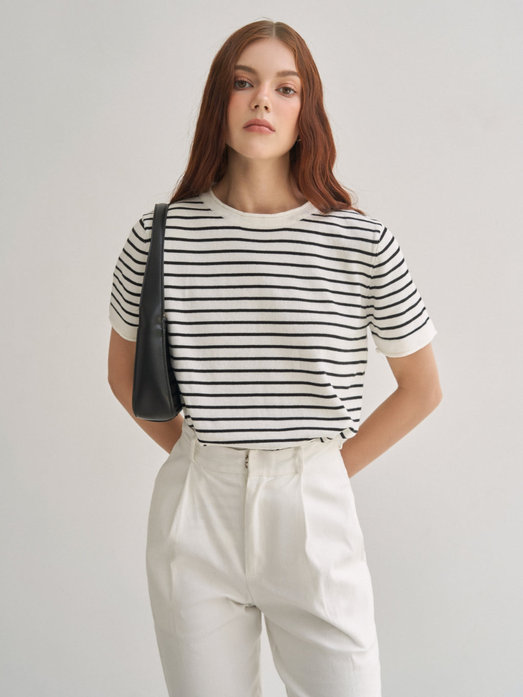 Amé Horizontal Striped Knitted Sweater | 2949 | Lana Official