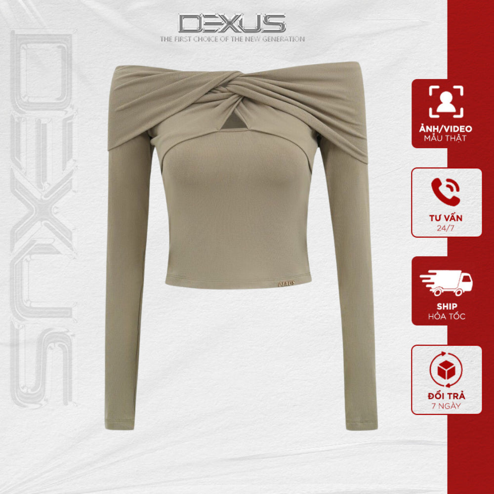 Women's Shoulder Shrug Tee Shirt _DXA120396