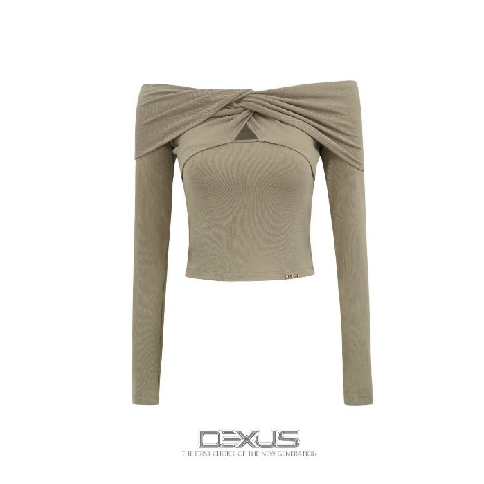 Women's Shoulder Shrug Tee Shirt _DXA120396