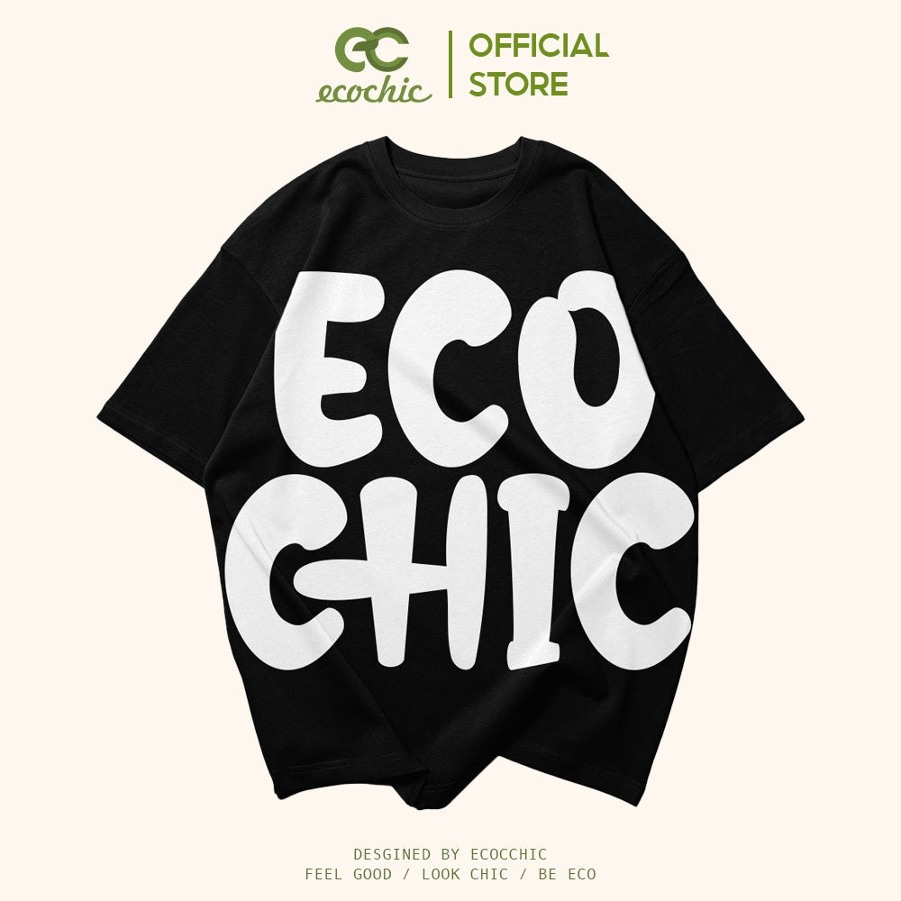 ECOCHIC BACK-STAR T-Shirt Tee Local Brand Genuine Unisex Loose Form Oversize Premium Cotton 100% F354 