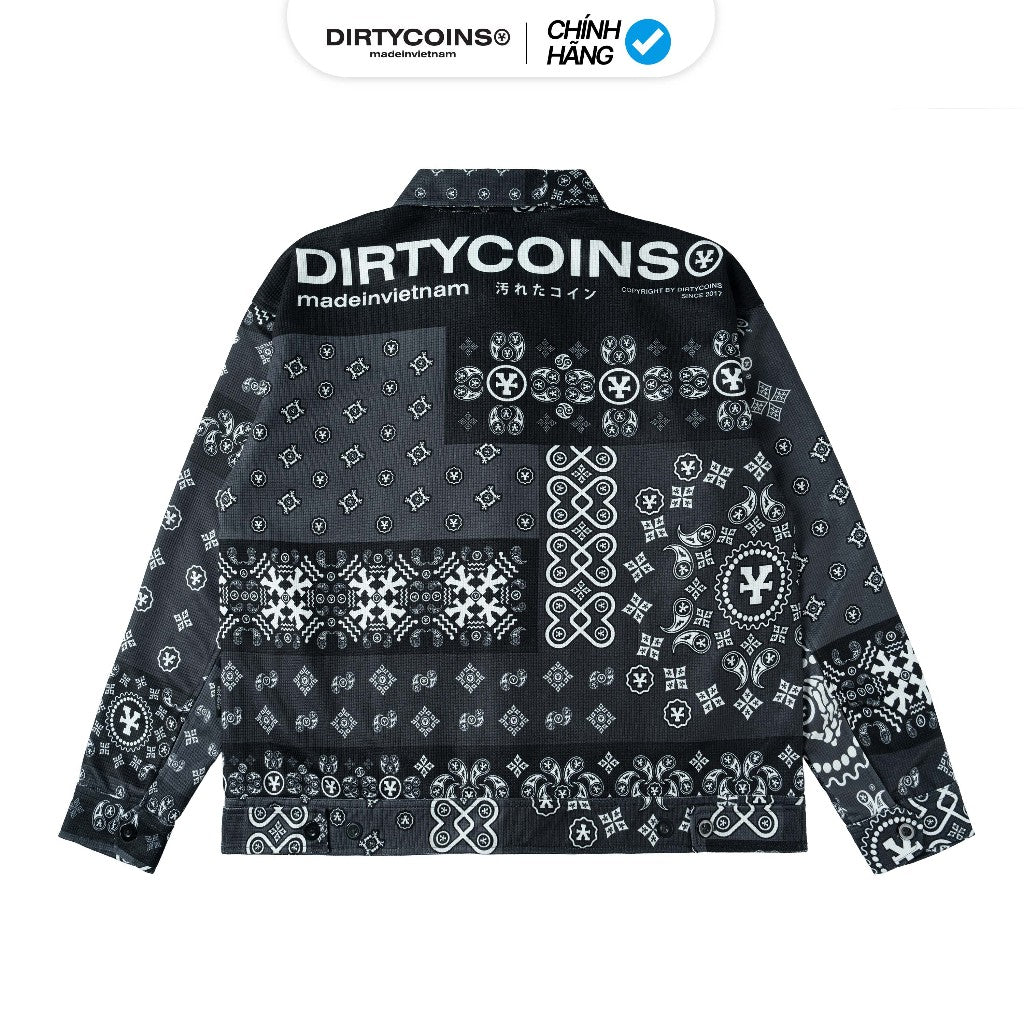 Áo Khoác DirtyCoins Bandana Shirt Jacket - Black