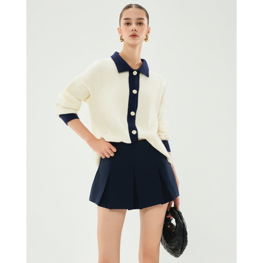 Paloma Button Down Polo Sweater | 4045 | Lana Official