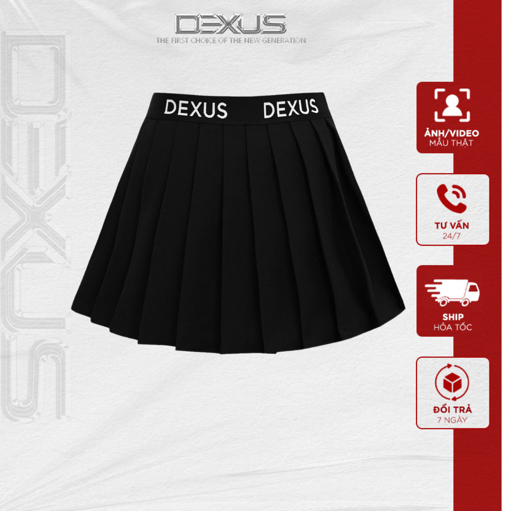 Women's Black Pleated Skirt PLEATED DEXUS_DXCV110022