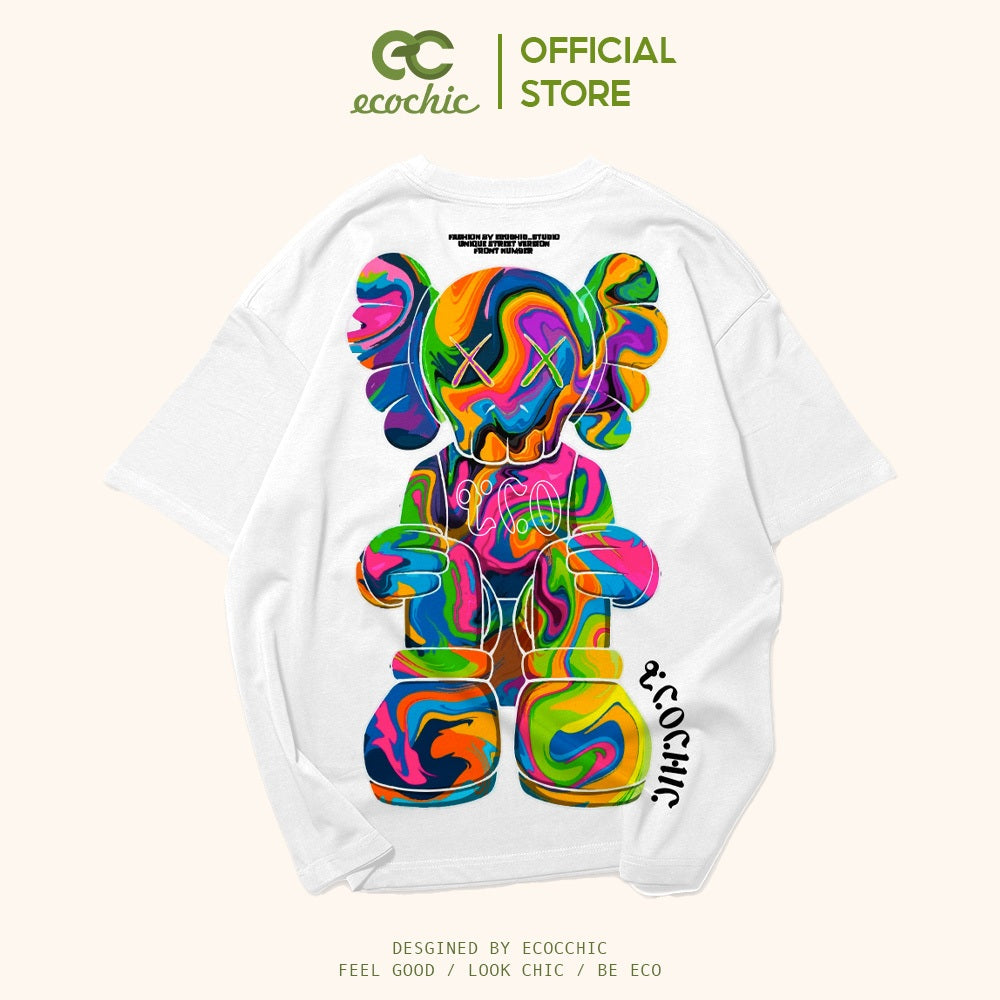 Áo Phông ECOCHIC BEAR BRICK Tee Local Brand Unisex Nam Nữ Form Rộng Oversize Premium Cotton 100% F530