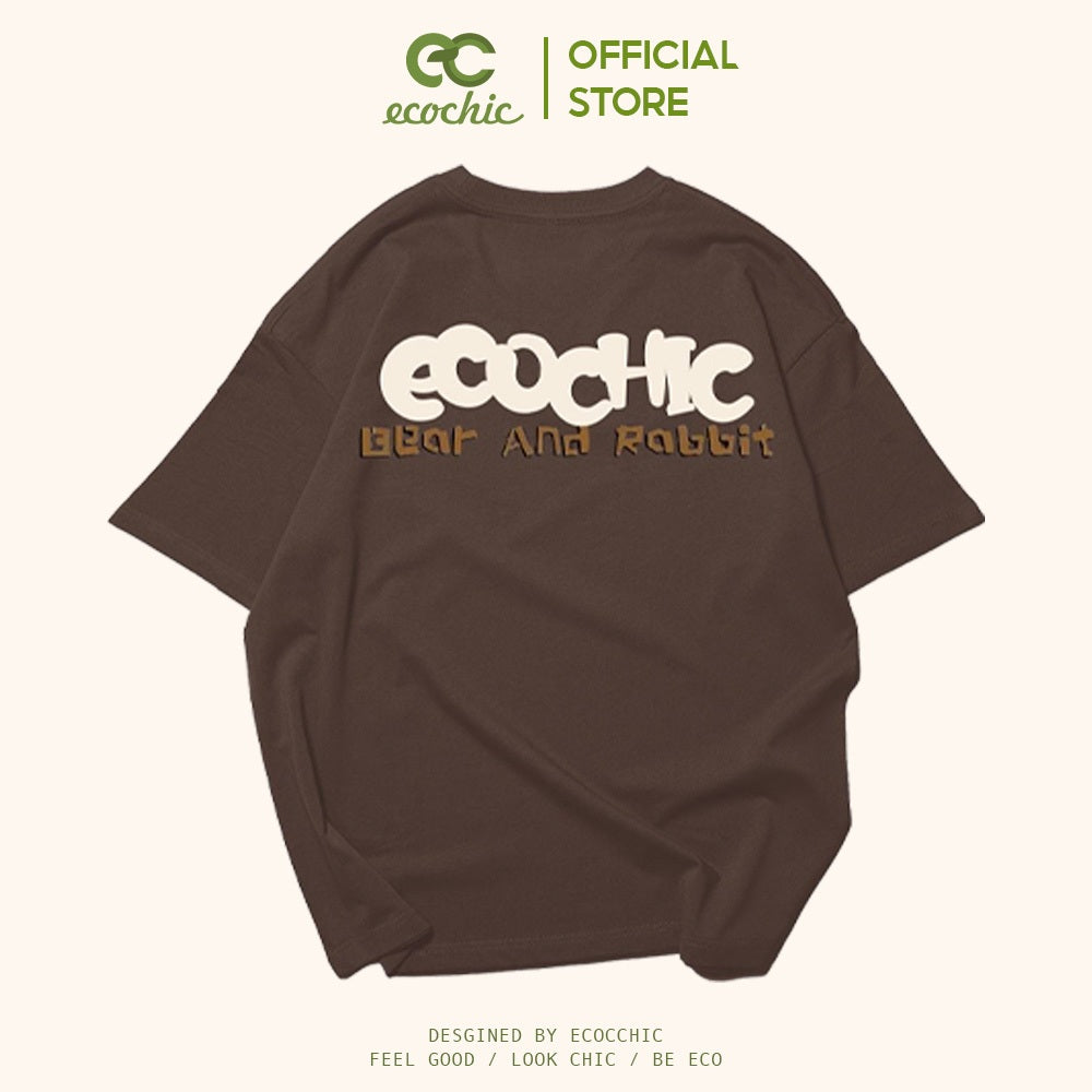 Áo Phông ECOCHIC BFF Tee Local Brand Unisex Nam Nữ Form Rộng Oversize 100% Cotton 250gsm F383