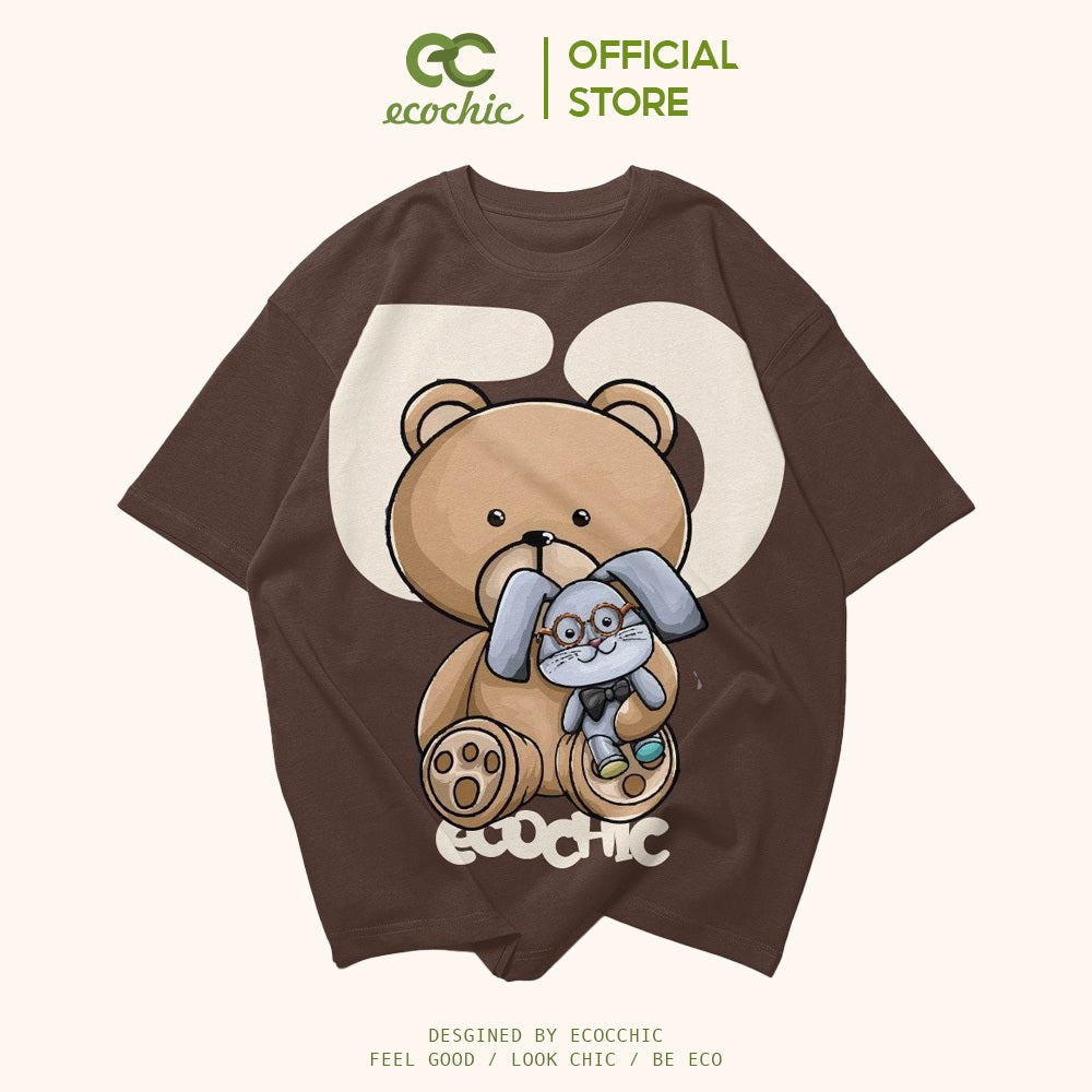 Áo Phông ECOCHIC BFF Tee Local Brand Unisex Nam Nữ Form Rộng Oversize 100% Cotton 250gsm F383