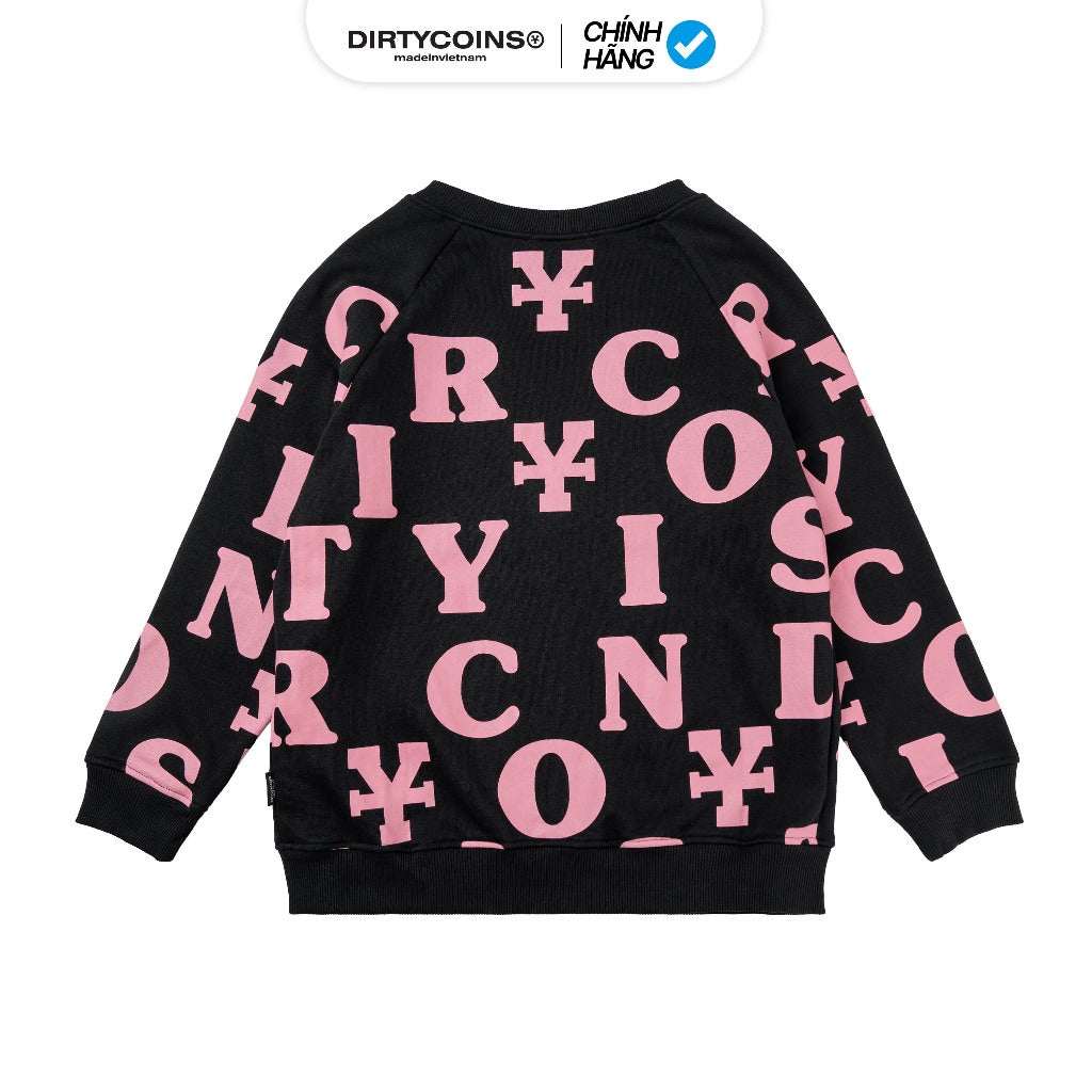 Áo Khoác DirtyCoins Print Cardigan - Black/Pink