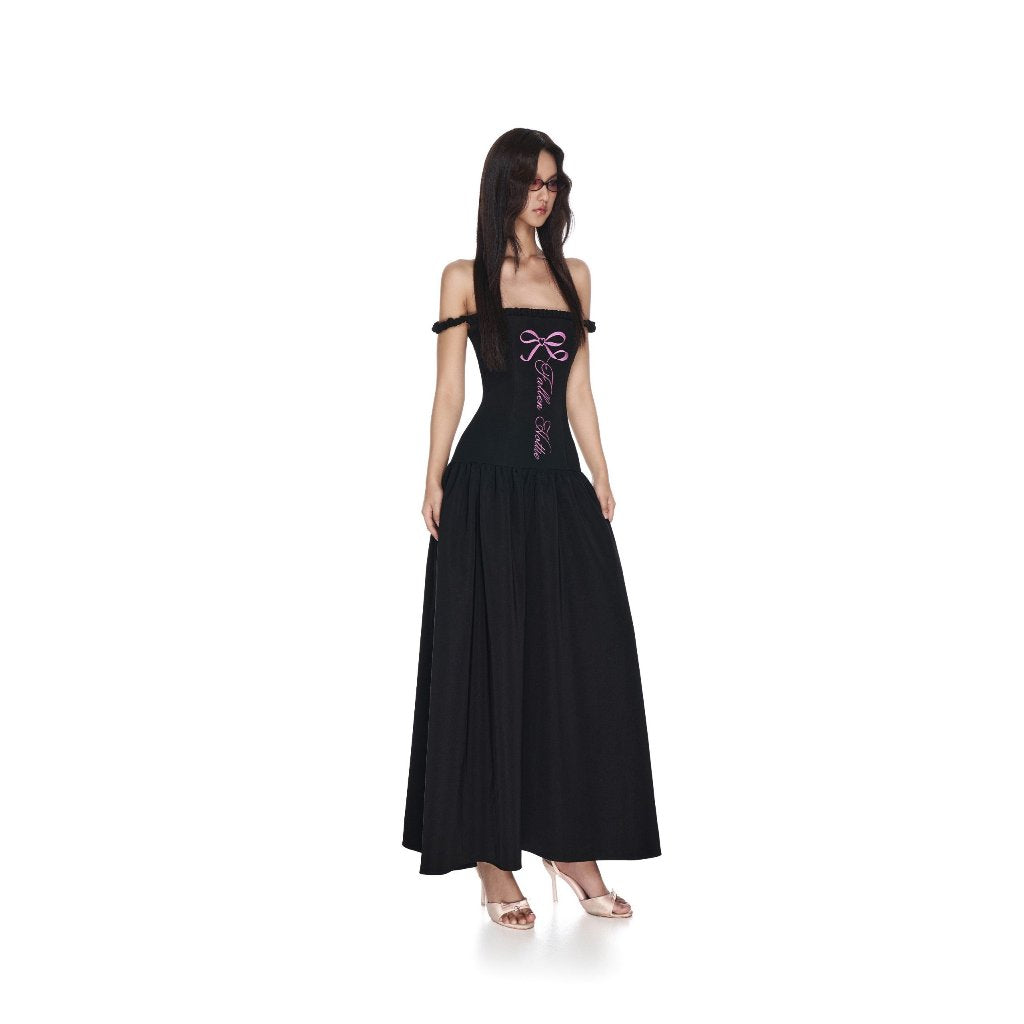 ONONMADE Long Two-Shoulder Emilia Midi Dress.