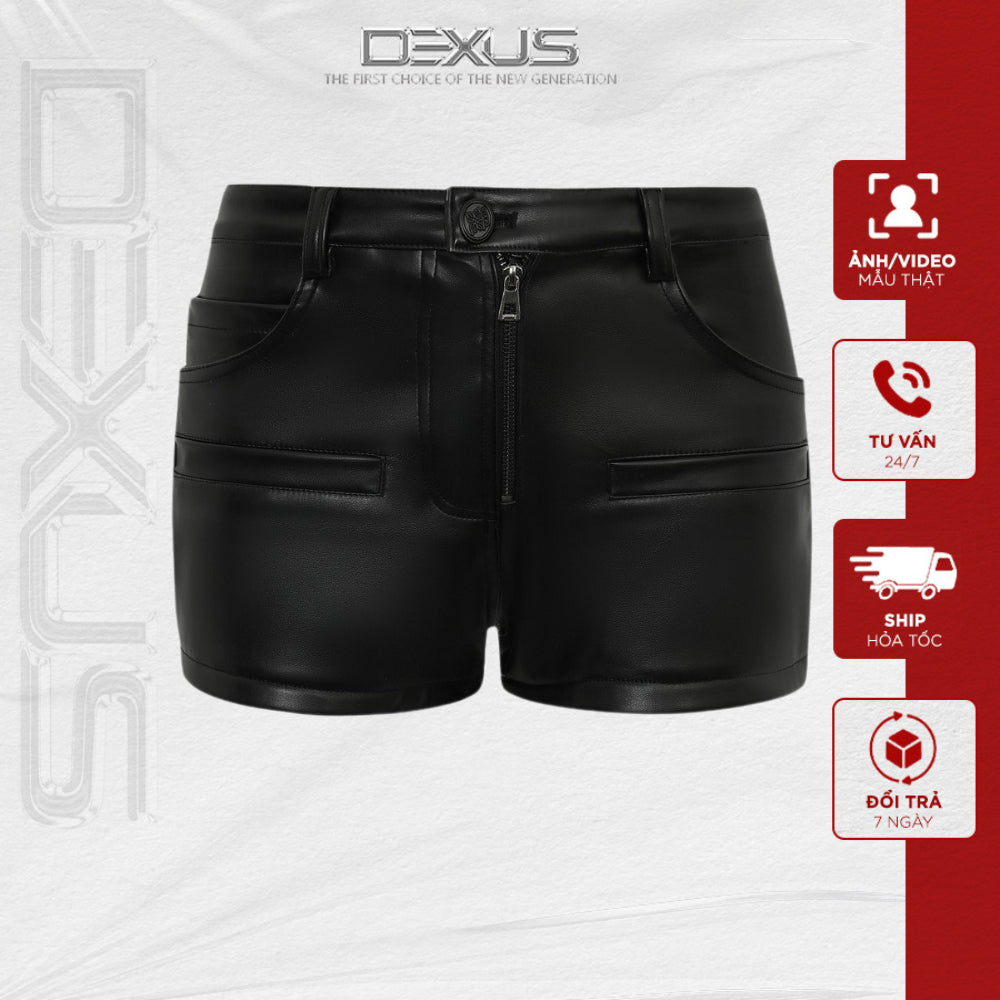 Extremely flattering Women's Leather Shorts_DXQ140226