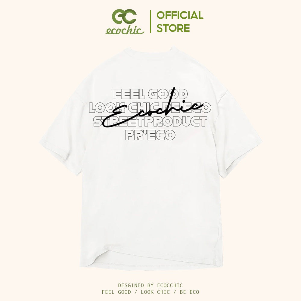 ECOCHIC THE SIGN T-Shirt Tee Local Brand Genuine Unisex Loose Form Oversize Premium Cotton 100% F585 