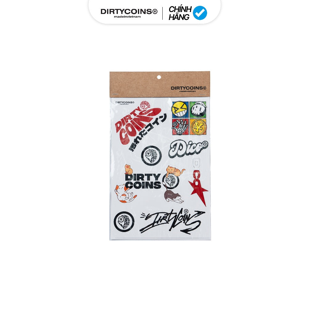 DirtyCoins Logo &amp; Logo Stickers