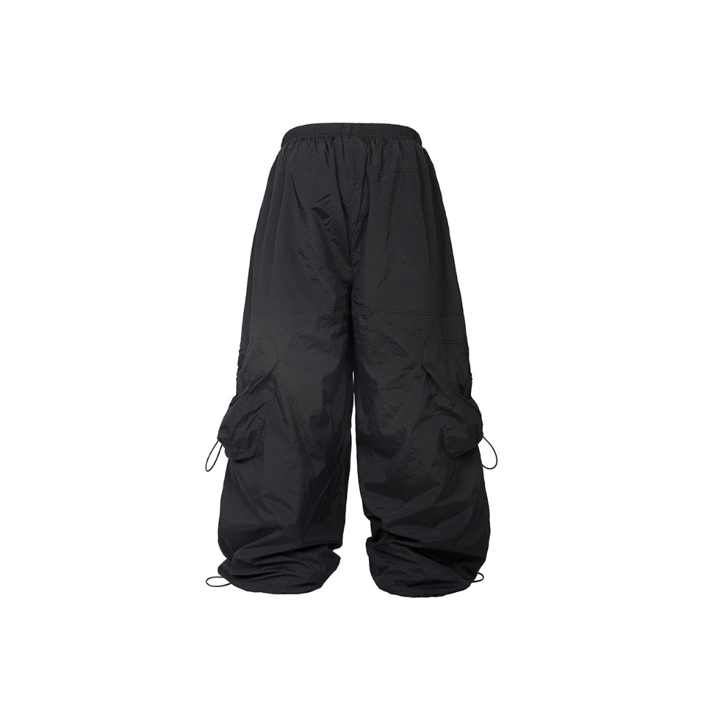 WAVELENGTH PARACHUTE PANTS Unisex BLACK PANTS - Genuine HADES Brand