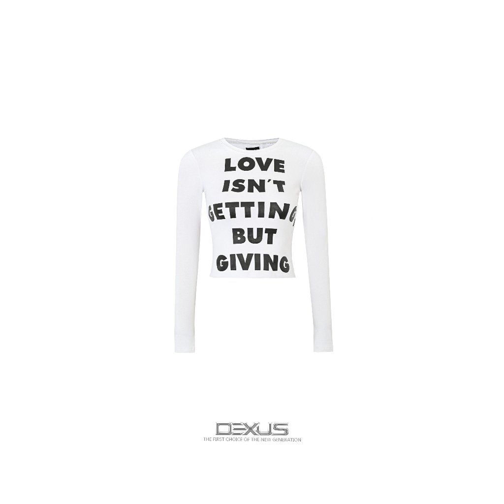 Unique Letter Printed Women's Long-Sleeved T-Shirt_A70620