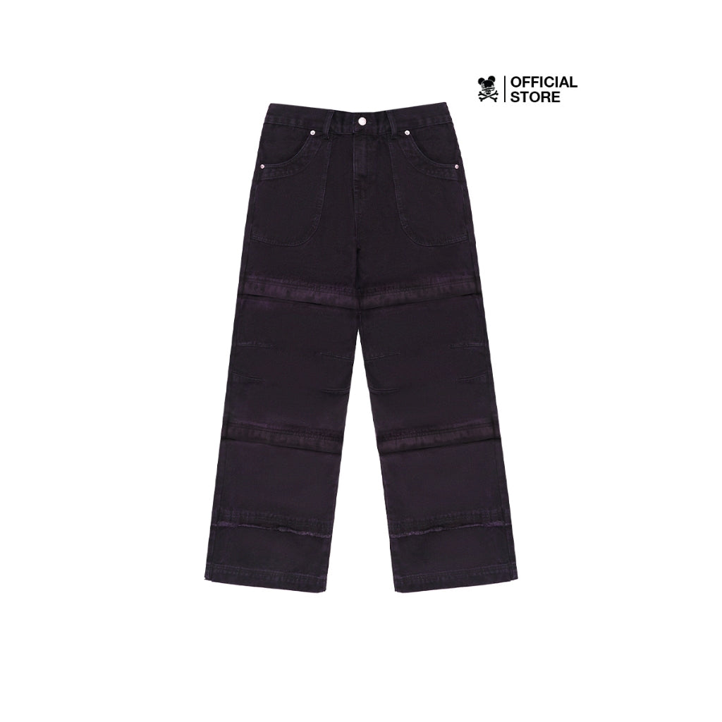 DISTRESS BAD DENIM LABEL PANTS - COLLECTION LAZY THINK