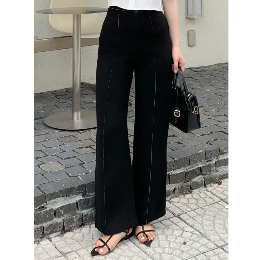 VIEN TRAN women's soft fabric wide leg pants V64W23Q005