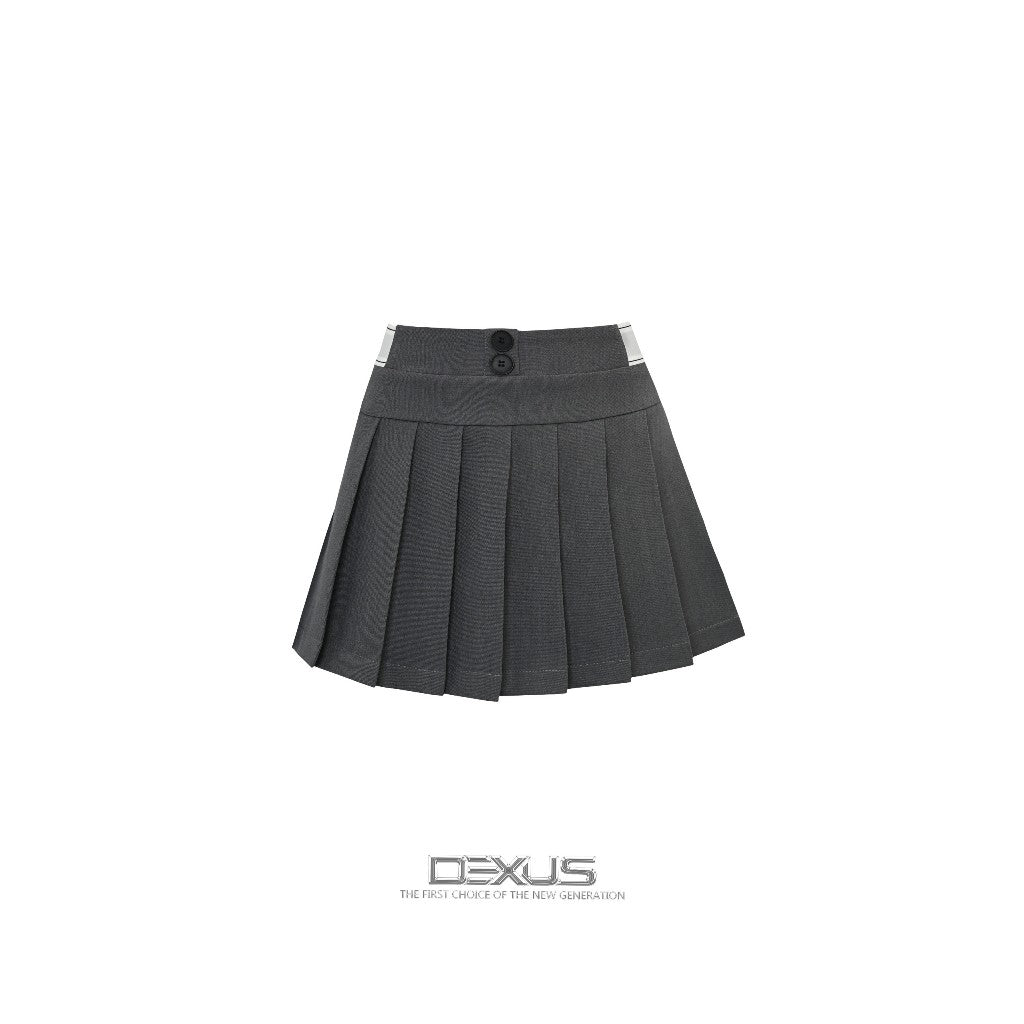 Youthful Women's Short Pleated Skirt_DXCV70236