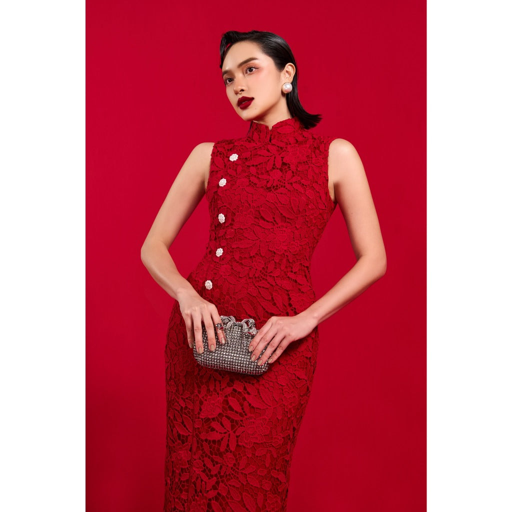 Floral lace dress Adeline Lace Dress HUONG BOUTIQUE HBV1279