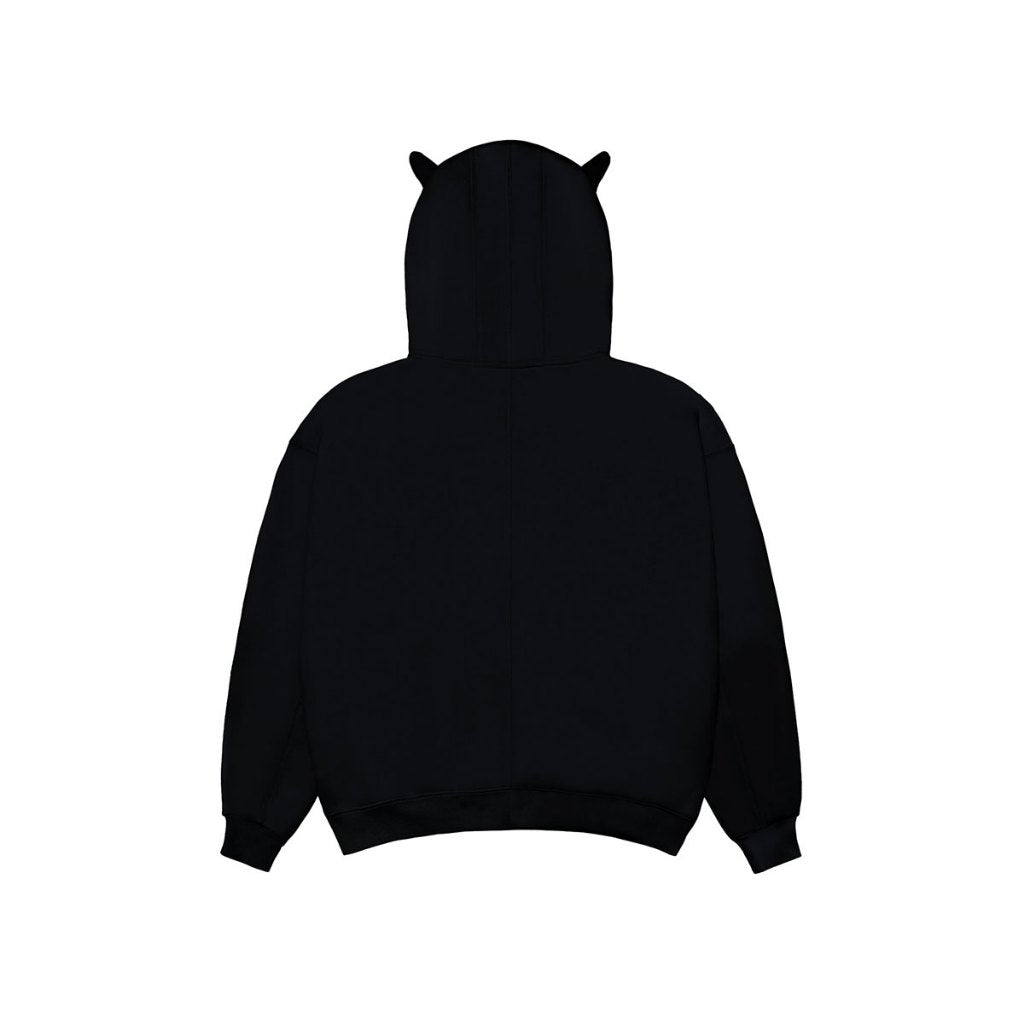 Bad Rabbit DEVIL RABBIT ZIP HOODIE BLACK Fleece Jacket - Genuine Local Brand