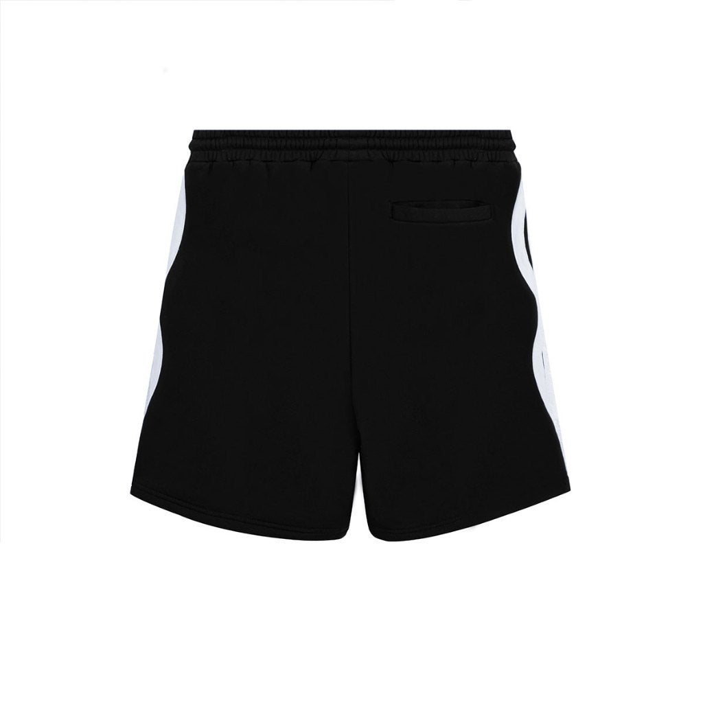 Quần Short Nỉ Bad Rabbit - WAVE RABBIT SHORT BLACK - Local Brand Chính Hãng