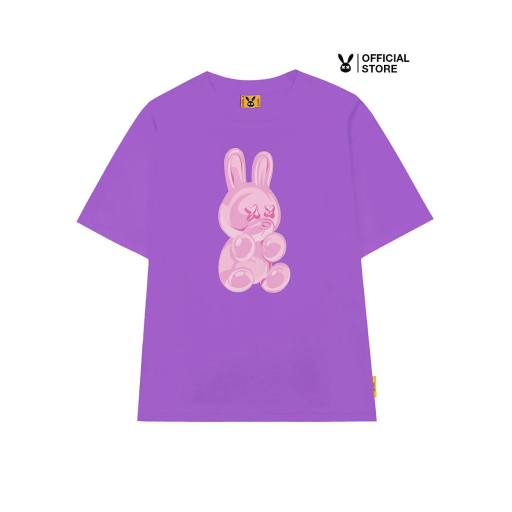 Áo Thun Unisex Bad Rabbit GUMMY RABBIT TEE PURPLE - Local Brand Chính Hãng