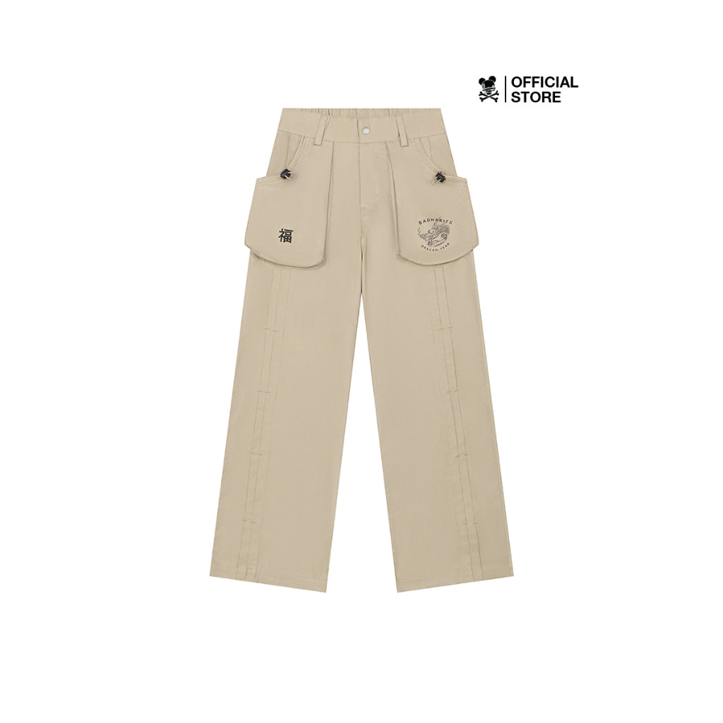 BAD HABITS YEAR OF DRAGON KHAKI PANTS - Genuine Local Brand