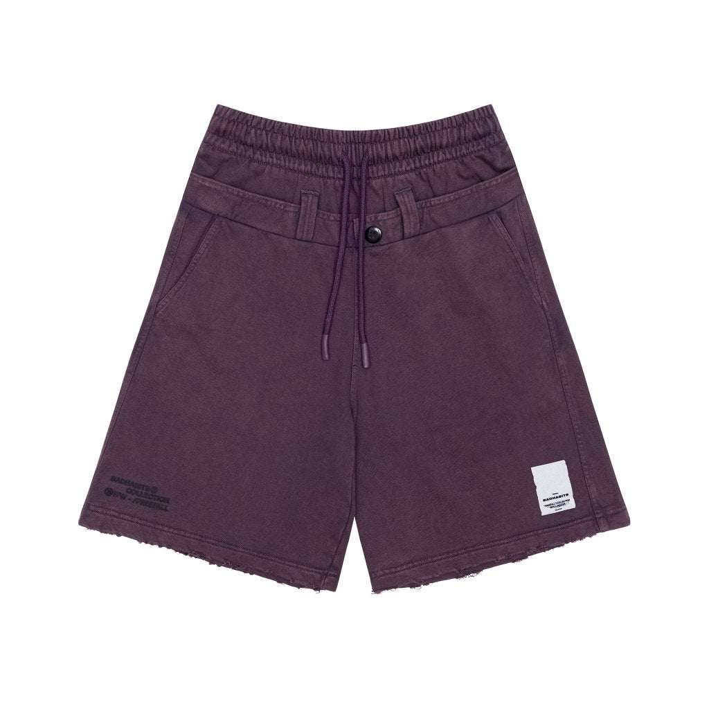 BAD HABITS NOTHING 2 FEAR SHORTS PURPLE SHORTS - Genuine Local Brand