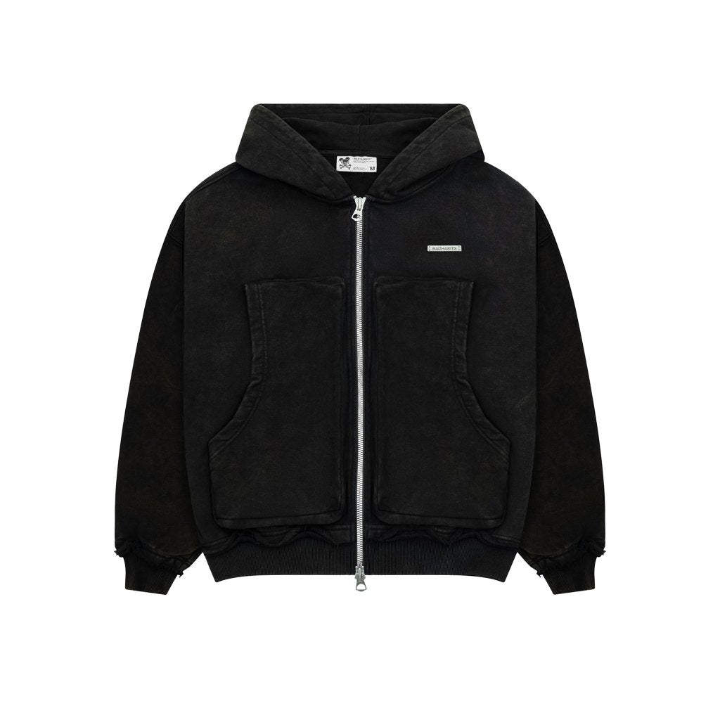 Bad Habits BLACK NOTHING 2 FEAR HOODIE Fleece Jacket - Genuine Local Brand